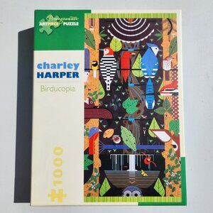 Charley Harper 1000 Piece Jigsaw Puzzle Birducopia Birds Jigsaw Puzzle Bird Blue